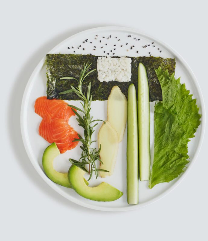 Deconstructed Sushi Plate