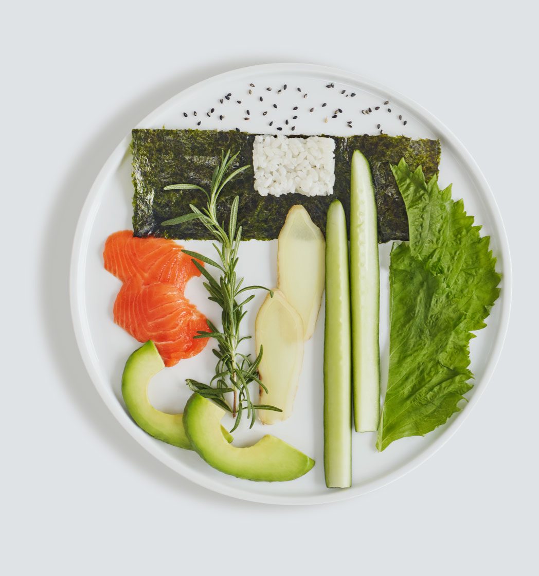 Deconstructed Sushi Plate