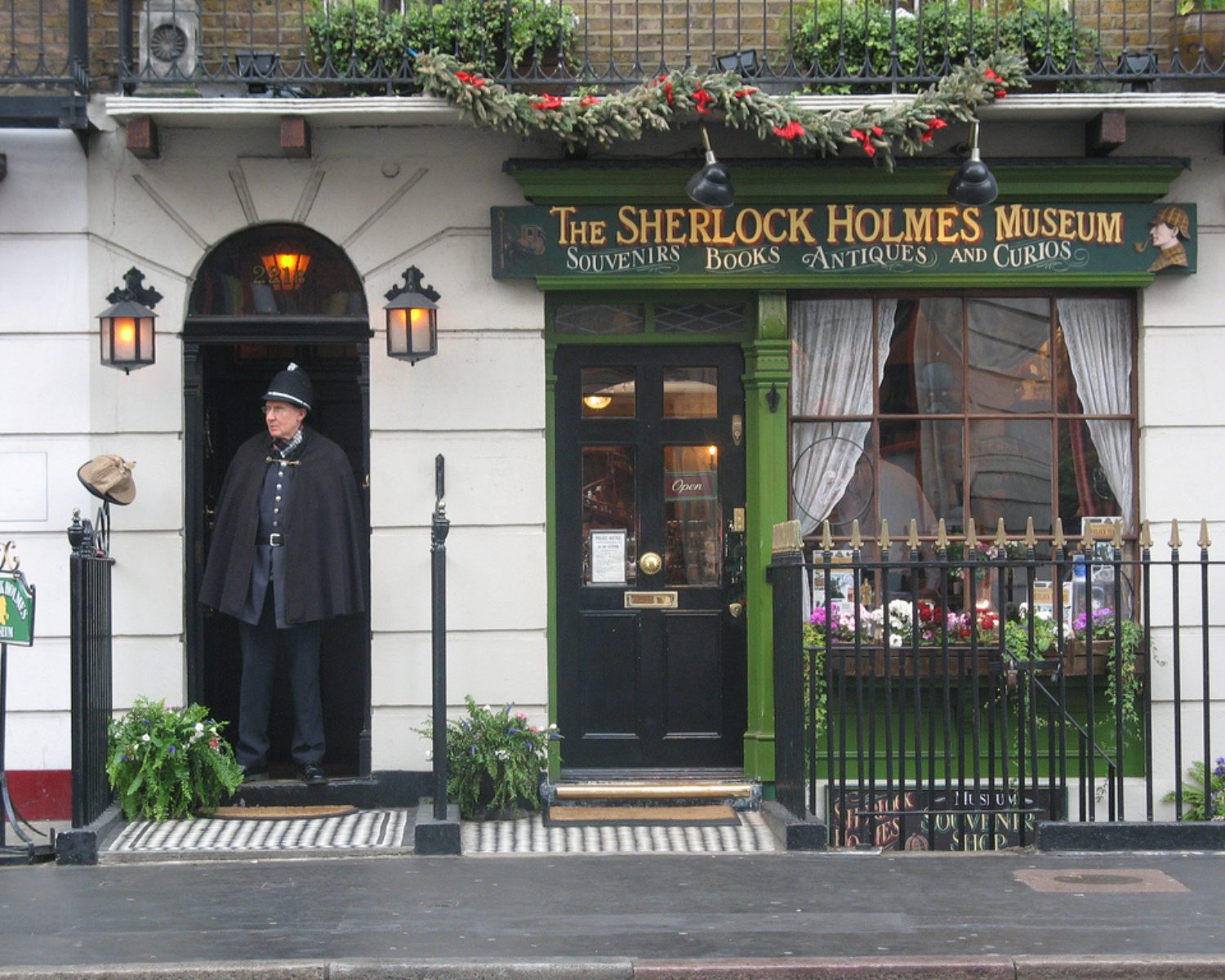 Exterior entrance to one of London's unusual museums hidden on a historic city street